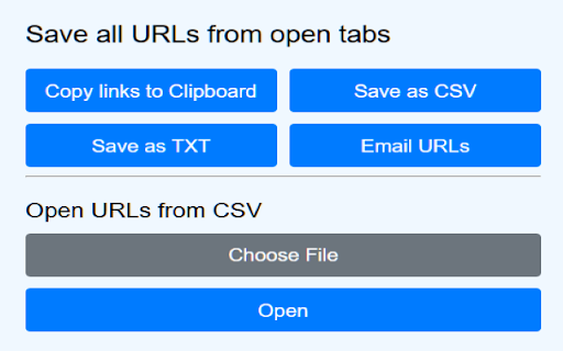 Tabs URL Collector  from Chrome web store to be run with OffiDocs Chromium online