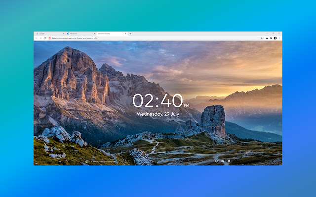 Tabsy new tab theme  from Chrome web store to be run with OffiDocs Chromium online