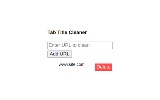 Tab Title Cleaner  from Chrome web store to be run with OffiDocs Chromium online