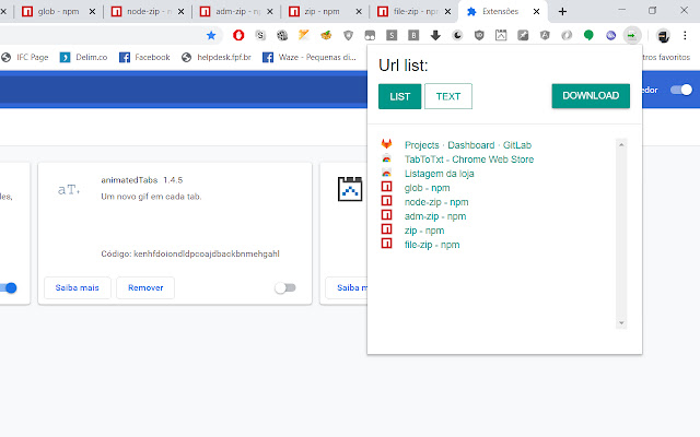 TabToTxt  from Chrome web store to be run with OffiDocs Chromium online