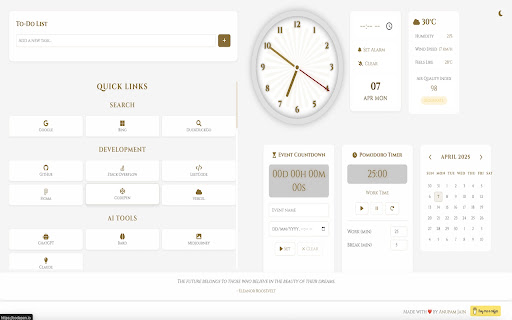 TabVista  from Chrome web store to be run with OffiDocs Chromium online