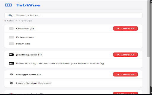 Tab Wise  from Chrome web store to be run with OffiDocs Chromium online