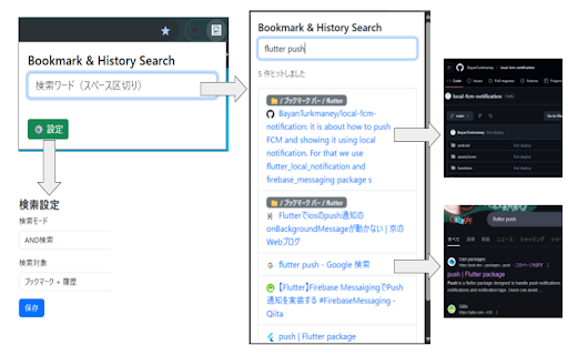 Tadorun Bookmark  History Search  from Chrome web store to be run with OffiDocs Chromium online