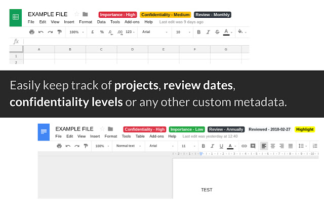 Tag a Doc  from Chrome web store to be run with OffiDocs Chromium online
