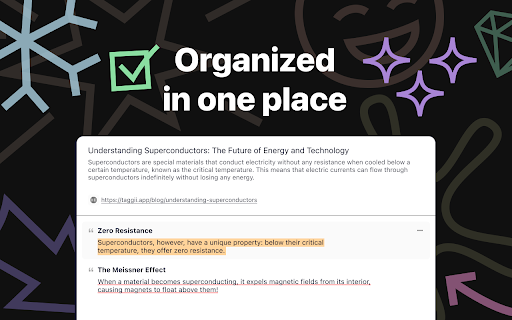 Taggii: Highlight  Annotate Websites  from Chrome web store to be run with OffiDocs Chromium online