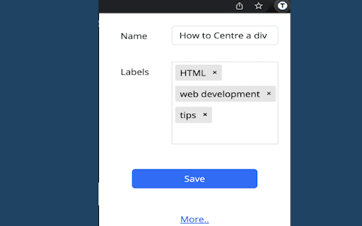 TagifyBookmarks  from Chrome web store to be run with OffiDocs Chromium online