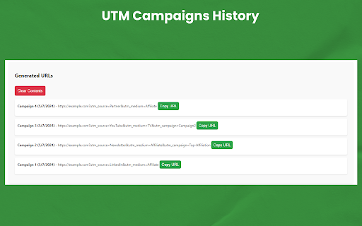 TAGLAB Easy UTM Parameters Creator  from Chrome web store to be run with OffiDocs Chromium online