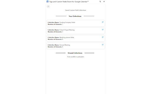 Tags and Custom Fields Boom for Google Calendar™  from Chrome web store to be run with OffiDocs Chromium online