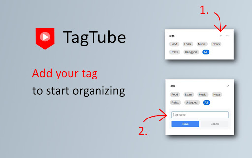 TagTube YouTube Tools for Subscriptions Organizer  from Chrome web store to be run with OffiDocs Chromium online
