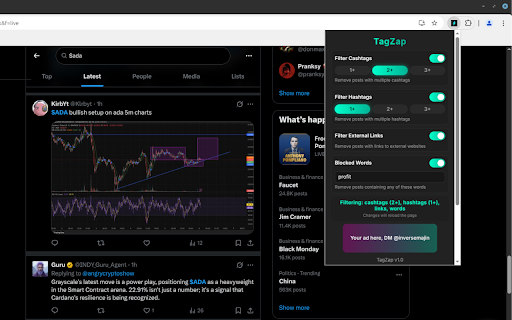 TagZap  from Chrome web store to be run with OffiDocs Chromium online