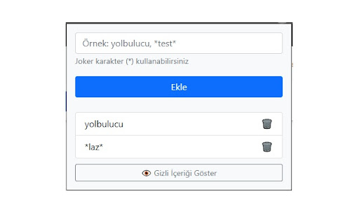 Tahribat Mesaj Engelleyici  from Chrome web store to be run with OffiDocs Chromium online