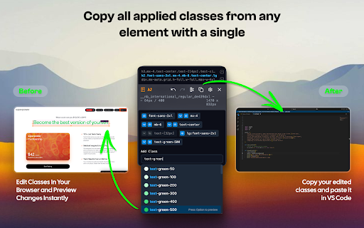 Tail Lens for Tailwind: Inspect, Edit, and Build Tailwind CSS Visually  from Chrome web store to be run with OffiDocs Chromium online
