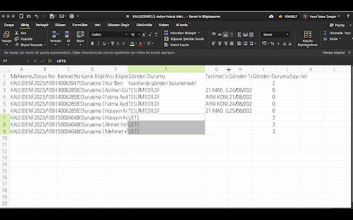 T akıbet  from Chrome web store to be run with OffiDocs Chromium online