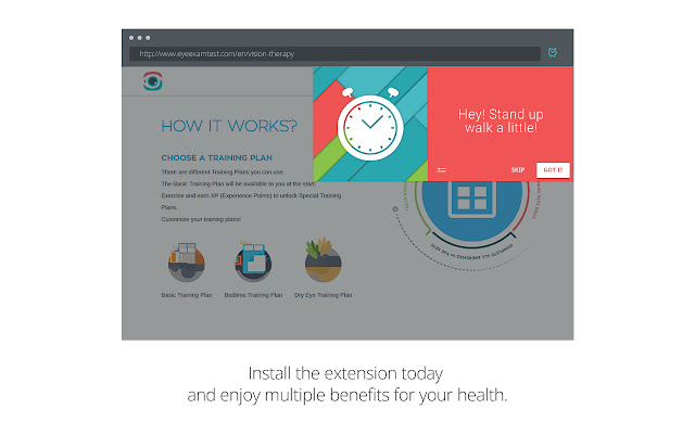 Take a Break by Eye Care Plus  from Chrome web store to be run with OffiDocs Chromium online