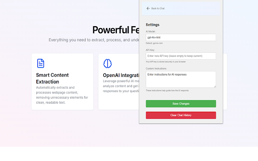 Talk2Page  from Chrome web store to be run with OffiDocs Chromium online