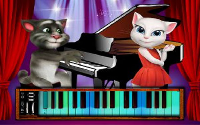 Talking Tom Piano Time  from Chrome web store to be run with OffiDocs Chromium online