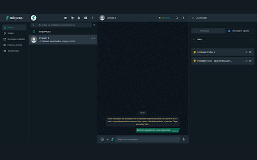 Talkyzap  from Chrome web store to be run with OffiDocs Chromium online