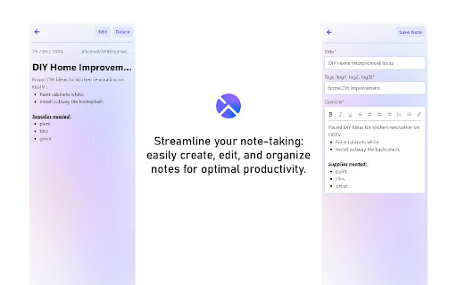 TallyNote  from Chrome web store to be run with OffiDocs Chromium online