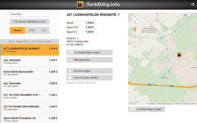 TankBillig.Info  from Chrome web store to be run with OffiDocs Chromium online