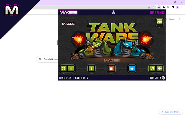 Tank Wars Game Runs Offline  from Chrome web store to be run with OffiDocs Chromium online
