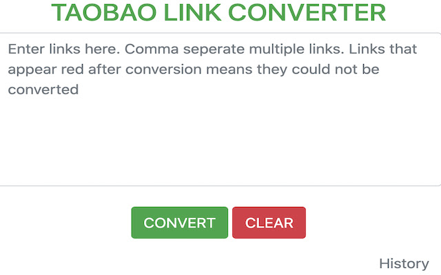 Taobao Link Converter  from Chrome web store to be run with OffiDocs Chromium online