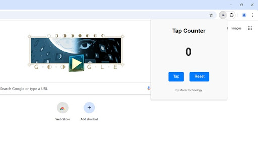 Tap Counter  from Chrome web store to be run with OffiDocs Chromium online