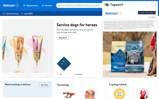 Tapestri Rewards  from Chrome web store to be run with OffiDocs Chromium online