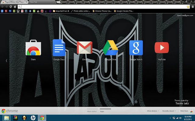 Tapout Black Grey Theme  from Chrome web store to be run with OffiDocs Chromium online