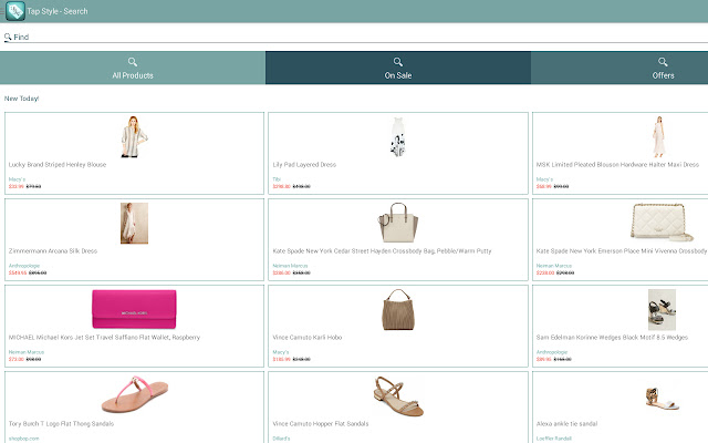 Tap Style Fashion Shopping  from Chrome web store to be run with OffiDocs Chromium online