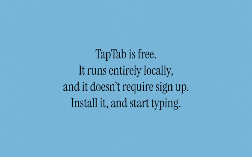 TapTab  from Chrome web store to be run with OffiDocs Chromium online
