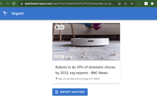 Tapto  from Chrome web store to be run with OffiDocs Chromium online