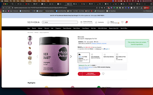 TARO Harmful Ingredients Checker  from Chrome web store to be run with OffiDocs Chromium online