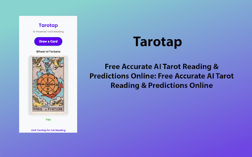 Tarotap  from Chrome web store to be run with OffiDocs Chromium online