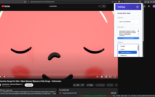 Tasklapp  from Chrome web store to be run with OffiDocs Chromium online