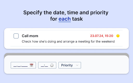 Tasklify — To Do, Tasks, Task lists  from Chrome web store to be run with OffiDocs Chromium online