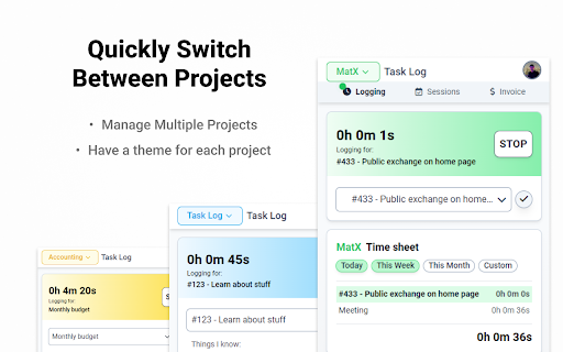 Task Log  from Chrome web store to be run with OffiDocs Chromium online