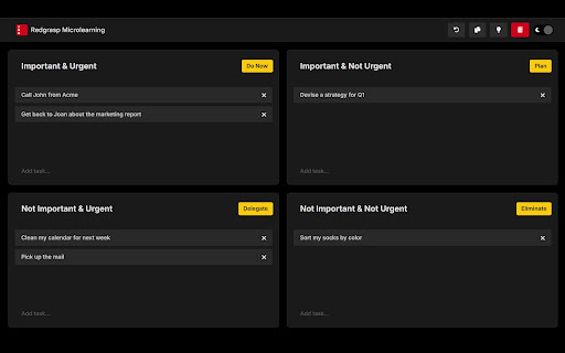 Task Prioritizer  from Chrome web store to be run with OffiDocs Chromium online