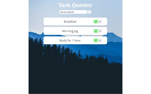 Task Quester  from Chrome web store to be run with OffiDocs Chromium online
