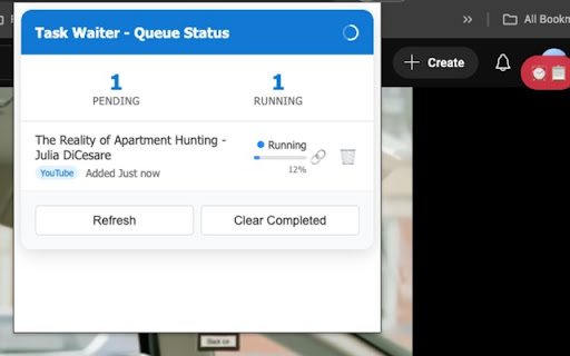 Task Waiter  from Chrome web store to be run with OffiDocs Chromium online