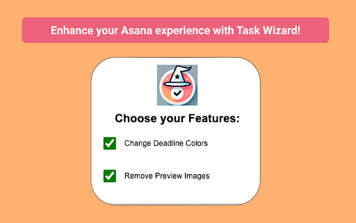 Task Wizard for Asana  from Chrome web store to be run with OffiDocs Chromium online