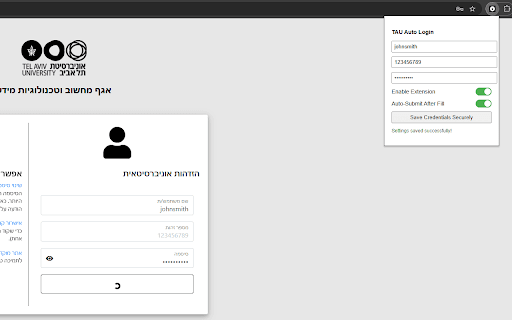 TAU Auto Login  from Chrome web store to be run with OffiDocs Chromium online