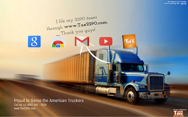 Tax2290.com Theme  from Chrome web store to be run with OffiDocs Chromium online