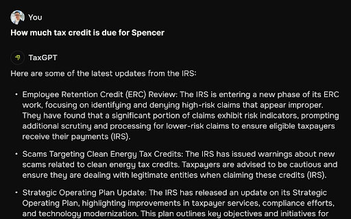 TaxGPT  from Chrome web store to be run with OffiDocs Chromium online