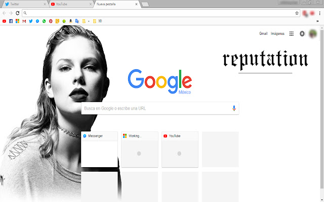Taylor SwifrtReputation Theme  from Chrome web store to be run with OffiDocs Chromium online