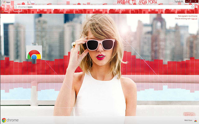 Taylor Swift 1989 Welcome To New York  from Chrome web store to be run with OffiDocs Chromium online