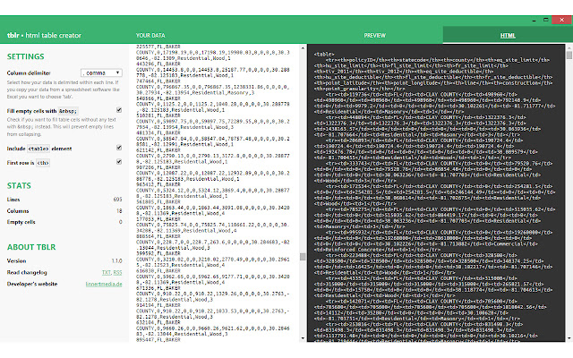 tblr  from Chrome web store to be run with OffiDocs Chromium online