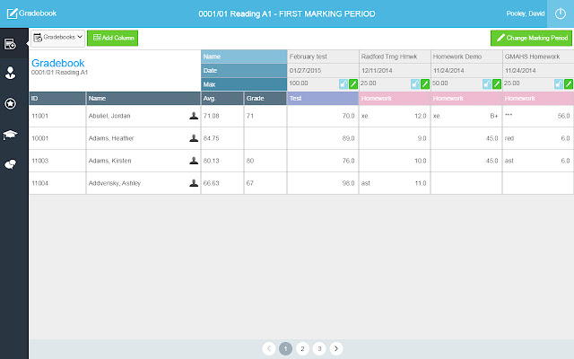 TeacherPlus Gradebook  from Chrome web store to be run with OffiDocs Chromium online