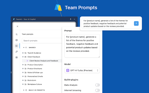 TeamAI Your AI Copilot  from Chrome web store to be run with OffiDocs Chromium online
