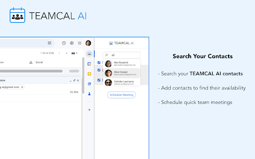 TEAMCAL AI  from Chrome web store to be run with OffiDocs Chromium online