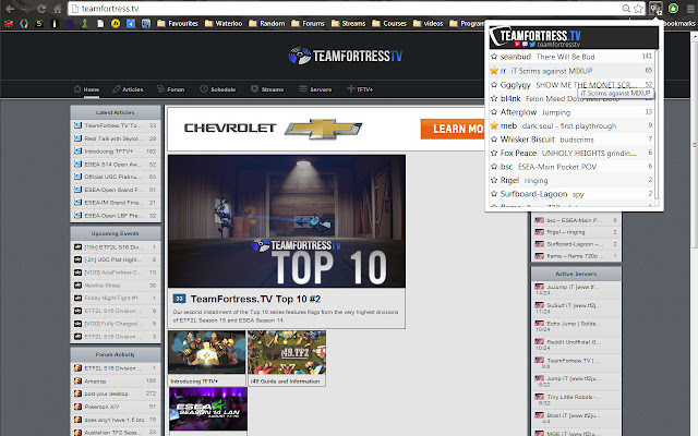 Teamfortress.tv Stream List  from Chrome web store to be run with OffiDocs Chromium online